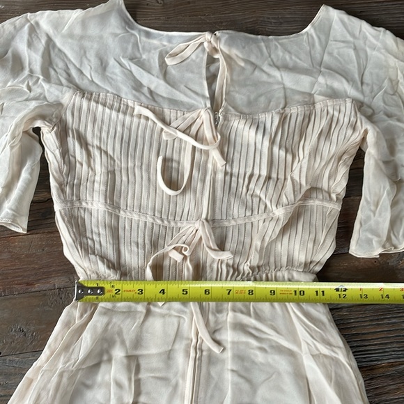 Vintage Albert Nipioni cream silk dress EVC - Picture 8 of 13